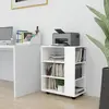 Image de vidaXL Armoire à roulettes 60x35x75 cm - Blanc