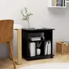 Image de vidaXL Armoire à roulettes Bois - Noir