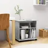Image de vidaXL Armoire à roulettes - Gris béton