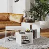 Image de VidaXL Tables gigognes - Blanc