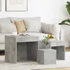 Image de VidaXL Tables Gigognes   Gris Béton