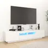Image de VIDAXL Meuble TV LED Blanc - 180 cm