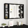 Image de VIDAXL Armoire à miroir LED noir