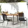 Image de vidaXL Chaises de jardin - Noir et Anthracite