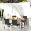 Image de vidaXL Chaises de jardin - Acier et textilène noir