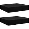 Image de Housses de mobilier vidaXL 2 pièces - Noir