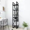 Image de vidaXL Bibliothèque à 5 niveaux - Gris