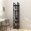 Image de vidaXL Bibliothèque à 5 niveaux - Gris