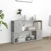 Image de vidaXL Bibliothèque Gris béton 100x24x63