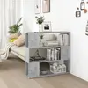 Image de vidaXL Bibliothèque/Séparateur - Gris béton 100x24x94 cm