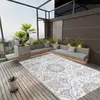Image de Tapis d'extérieur vidaXL - Gris clair - 140x200 cm