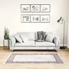 Image de vidaXL Tapis lavable - Beige clair