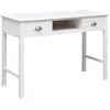 Image de vidaXL Bureau Blanc - Bois de Paulownia