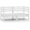 Image de vidaXL Canapés d'angle de jardin 2 pièces - Blanc