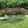 Image de vidaXL Lit surélevé de jardin 160 cm - Acier galvanisé