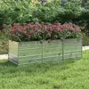 Image de vidaXL Lit surélevé de jardin 240x80x77 cm Acier galvanisé