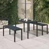 Image de vidaXL Ensemble à manger de jardin 3 pièces - Noir