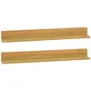 Image de vidaXL Étagères murales 2 pcs - Bois de teck massif