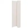 Image de vidaXL Clôture de jardin double face 110x400 cm - Blanc