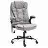 Image de vidaXL Chaise de bureau massage Gris clair