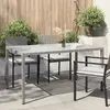 Image de Table de jardin vidaXL - Gris 150x90x75 cm