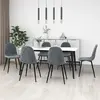 Image de vidaXL Chaises à manger lot de 6 - Gris foncé
