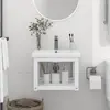 Image de VidaXL Cadre lavabo mural fer