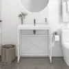 Image de VidaXL Cadre de lavabo - Blanc 79x83 cm