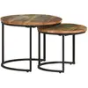 Image de VidaXL Tables Gigognes Bois Récupération