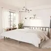 Image de VIDAXL Cadre de lit - Gris Bois massif 200x200 cm