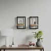 Image de vidaXL Étagères murales 2 pcs - Bois d'acacia/acier