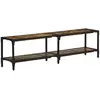 Image de vidaXL Meuble TV - Bois massif de récupération 150 cm