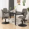 Image de vidaXL Lot de 4 Chaises Pivotantes - Gris Clair Velours