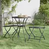 Image de vidaXL Chaises pliables jardin - Lot de 2 - Maille métal Anthracite
