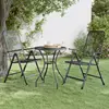 Image de vidaXL Chaises Pliables Jardin Lot de 2 - Anthracite