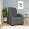 Image de VIDAXL Fauteuil inclinable - Gris Foncé Tissu