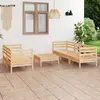 Image de vidaXL Salon de jardin 6 pcs - Bois de pin massif