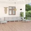 Image de vidaXL Salon de jardin 6 pcs Bois de pin massif