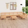 Image de VidaXL Salon de jardin 9 pcs - Bois de pin