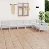 Image de vidaXL Salon de jardin 7 pcs - Bois de pin blanc
