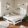 Image de VIDAXL Lit coulissant - Blanc 2x(90x200) cm