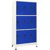 Image de VIDAXL Armoire à Casiers Gris et Bleu