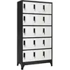Image de vidaXL Armoire à casiers - Anthracite/blanc