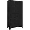 Image de vidaXL Armoire à casiers - Noir - 90x40x180 cm