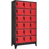 Image de vidaXL Armoire casiers Anthracite Rouge