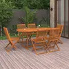 Image de vidaXL Ensemble à manger jardin 7 pcs - Bois Acacia