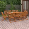 Image de VIDAXL Ensemble à manger de jardin 11 pcs - Bois d'acacia