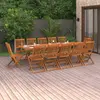 Image de vidaXL Ensemble à manger de jardin 13 pcs