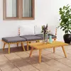 Image de vidaXL Salon de jardin 4 pcs - Bois d'acacia solide