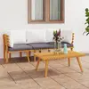 Image de vidaXL Salon de jardin 3 pcs - Bois d'acacia
